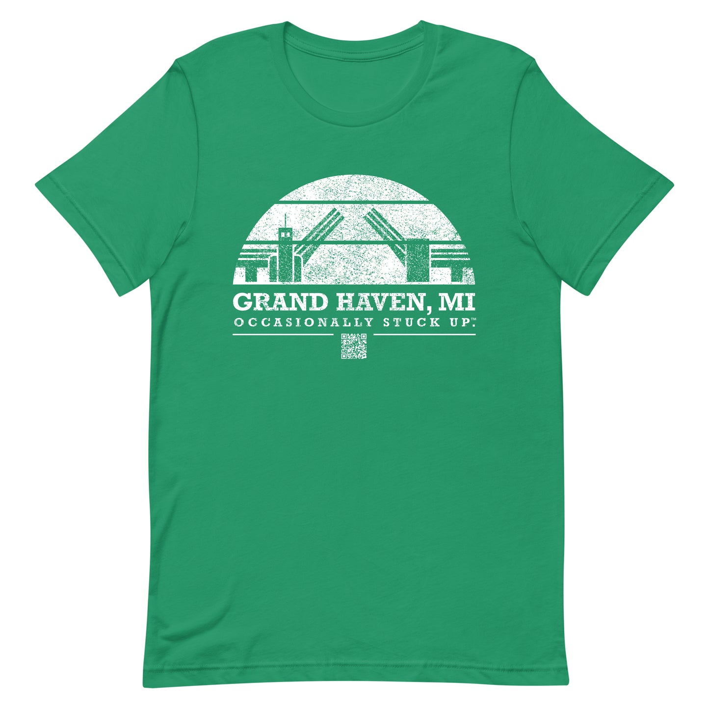 Kelly Green Grand Haven "Occasionally Stuck Up" Tee