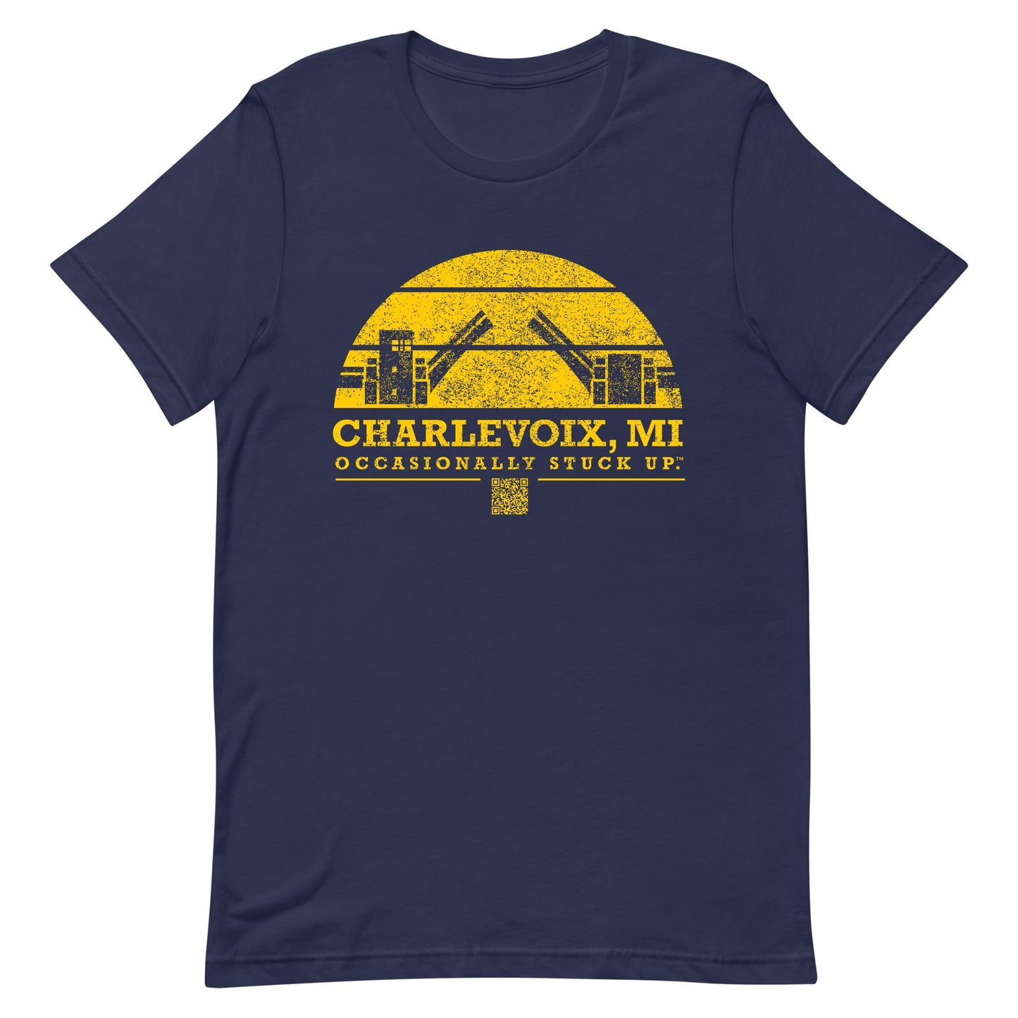 Maize & Blue Charlevoix "Occasionally Stuck Up" Tee