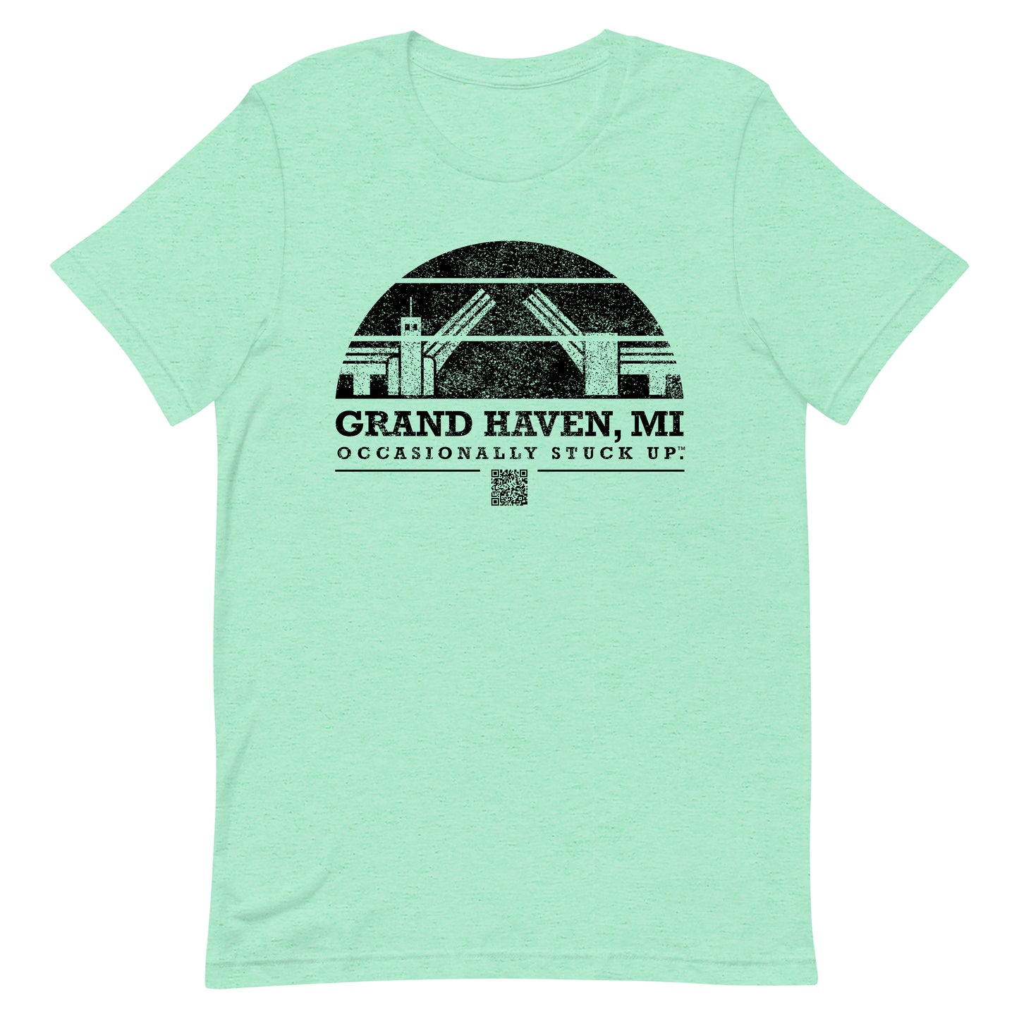 Heather Mint Grand Haven "Occasionally Stuck Up" Tee