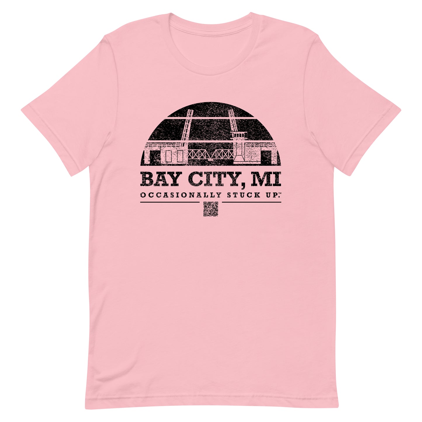 Pink & Black Bay City "Occasionally Stuck Up" Tee