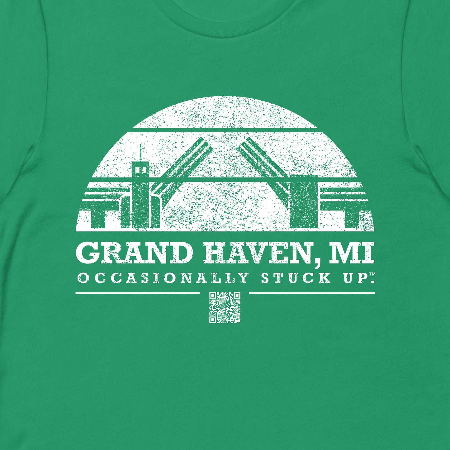 Kelly Green Grand Haven "Occasionally Stuck Up" Tee