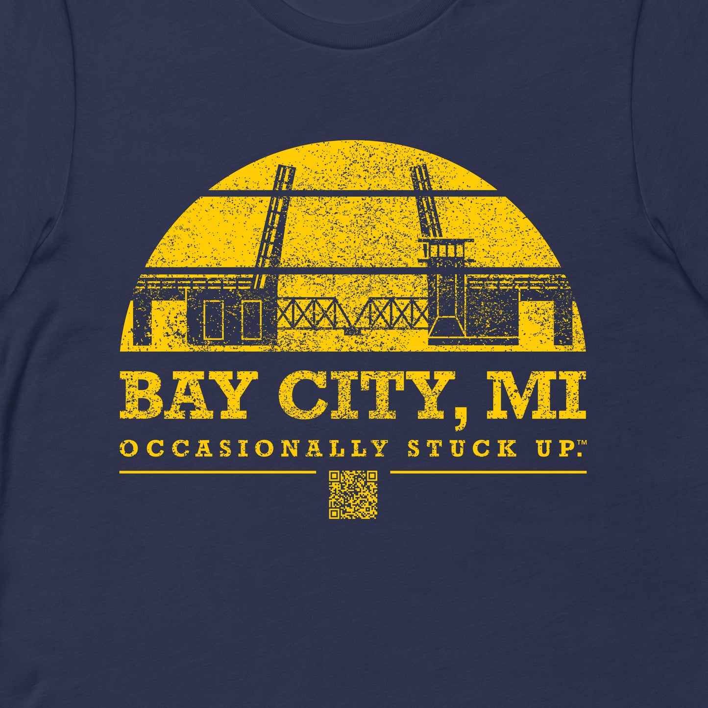 Maize & Blue Bay City "Occasionally Stuck Up" Tee