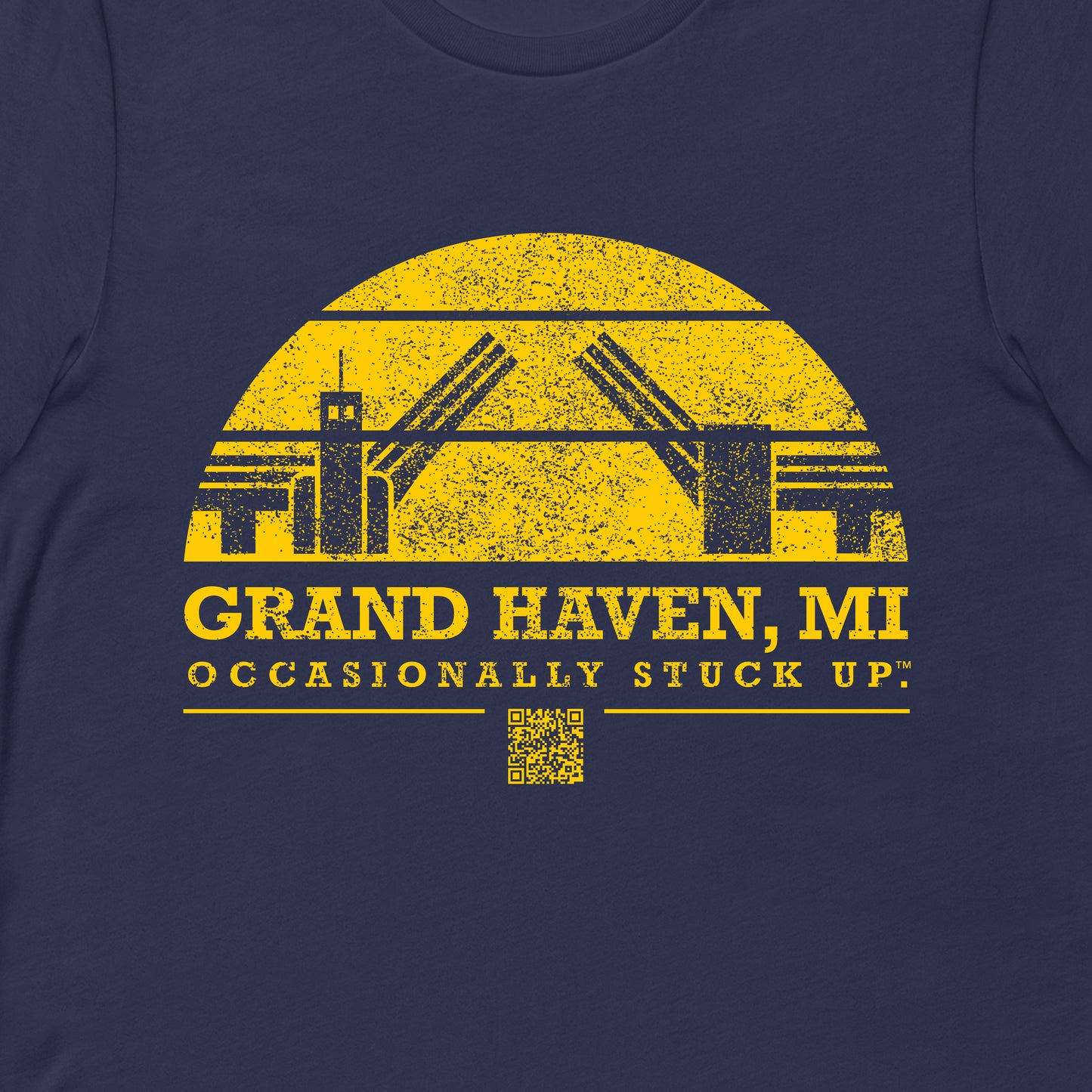 Maize & Blue Grand Haven "Occasionally Stuck Up" Tee