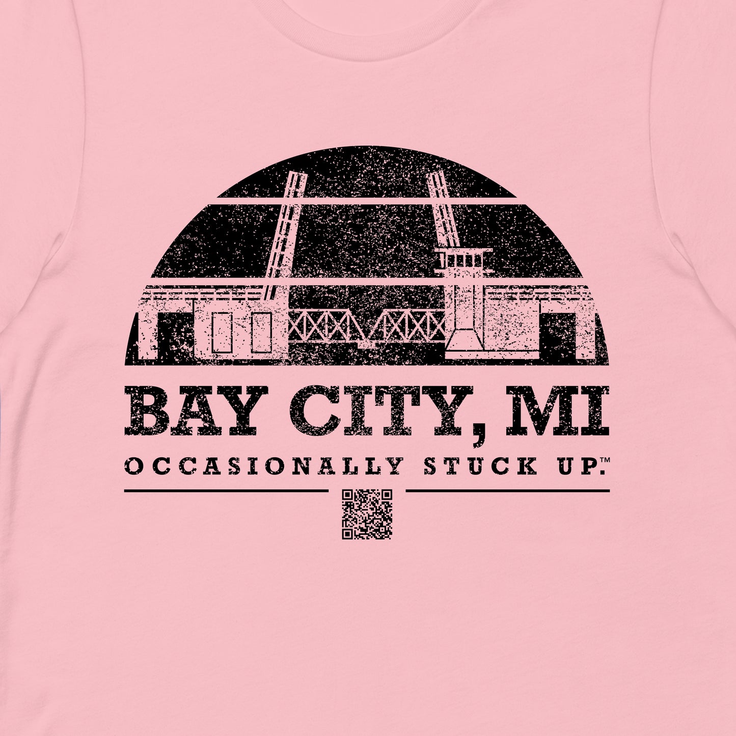 Pink & Black Bay City "Occasionally Stuck Up" Tee