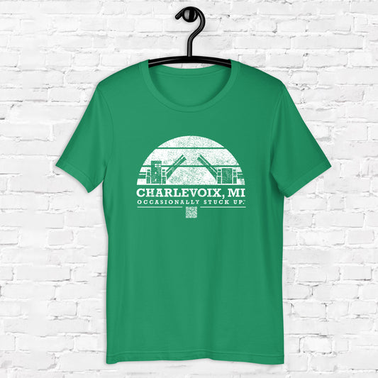 Kelly Green Charlevoix "Occasionally Stuck Up" Tee