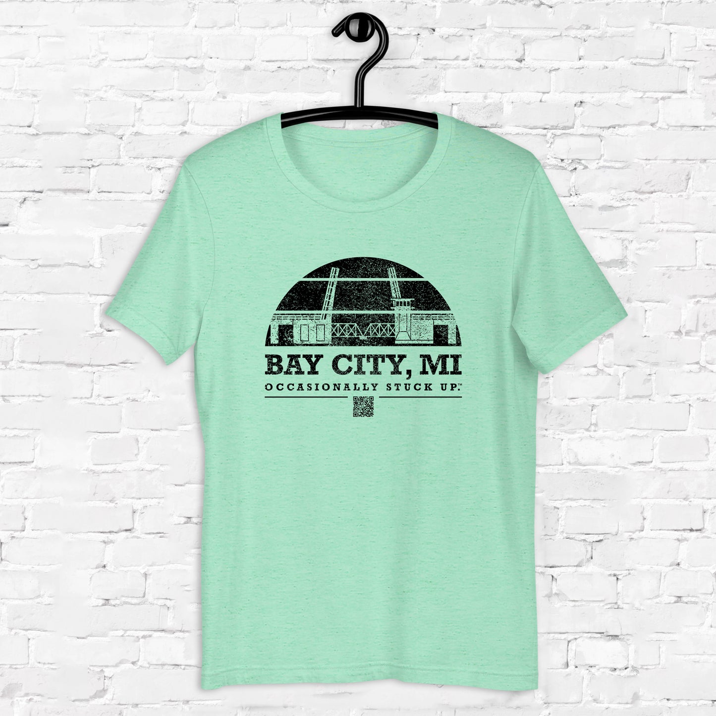 Heather Mint Bay City "Occasionally Stuck Up" Tee