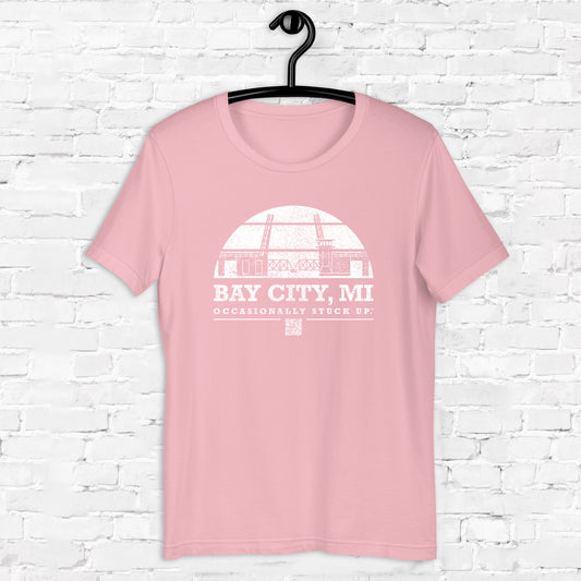 Pink & White Bay City "Occasionally Stuck Up" Tee