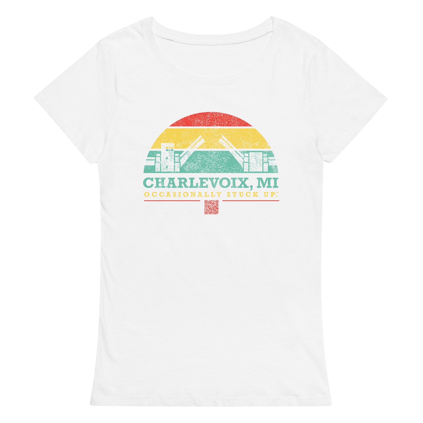 Women’s Charlevoix "Occasionally Stuck Up" Fitted T-Shirt
