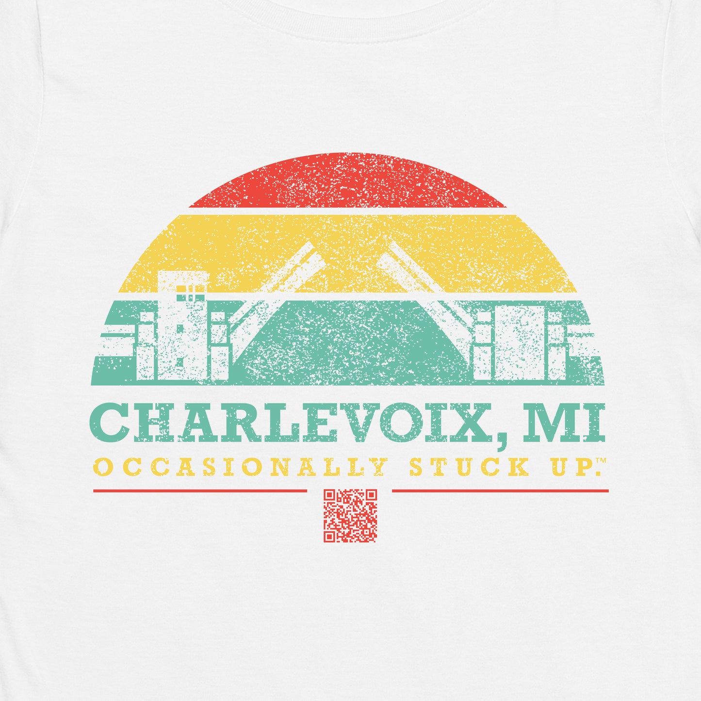 Women’s Charlevoix "Occasionally Stuck Up" Fitted T-Shirt
