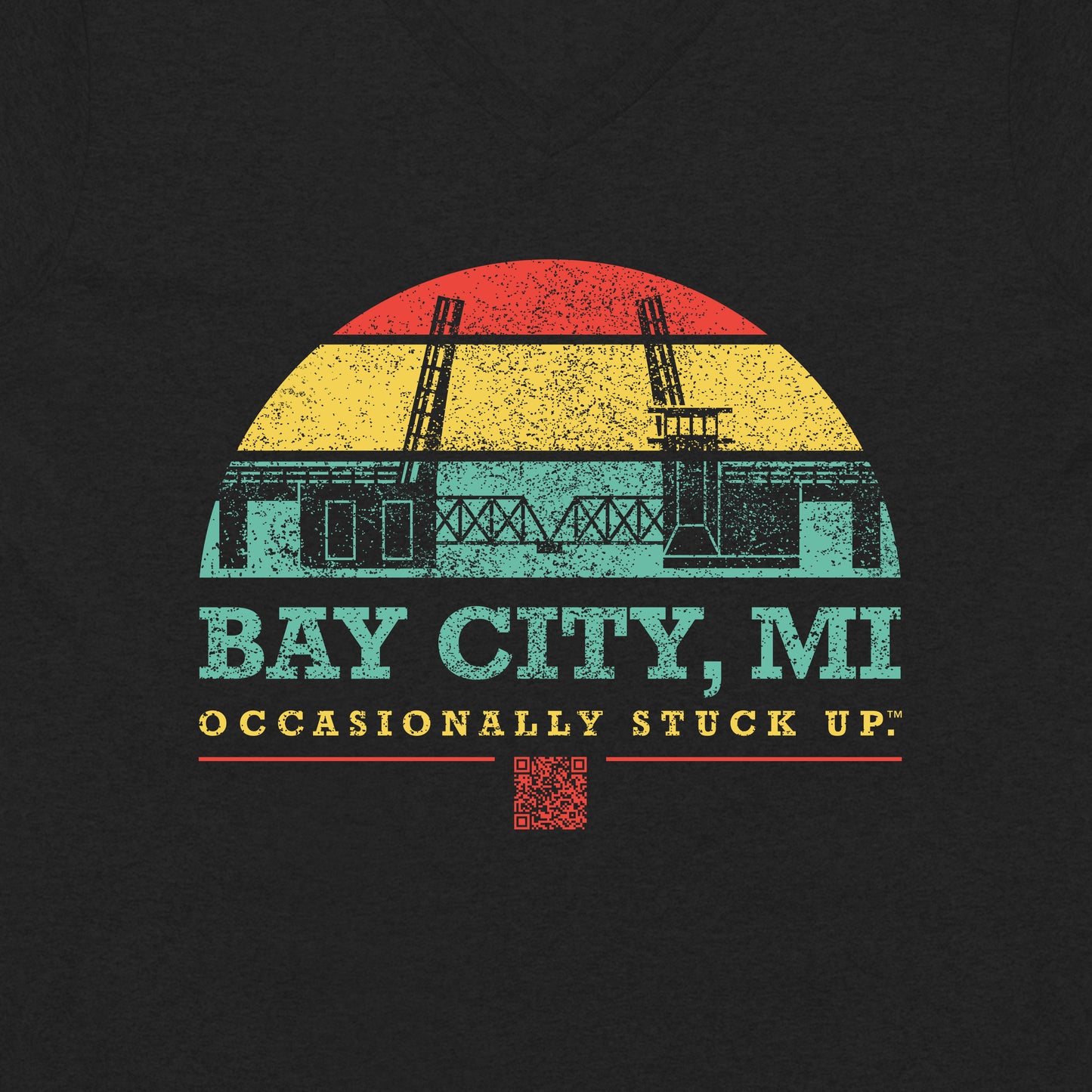 Women's Bay City "Occasionally Stuck Up" Recycled V-Neck