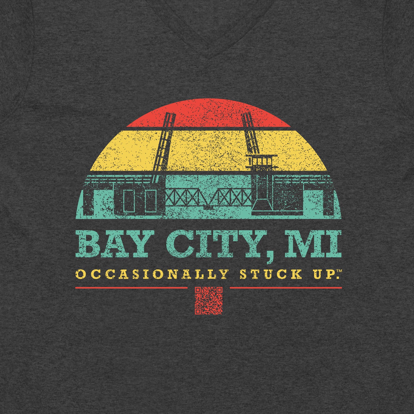 Women's Bay City "Occasionally Stuck Up" Recycled V-Neck