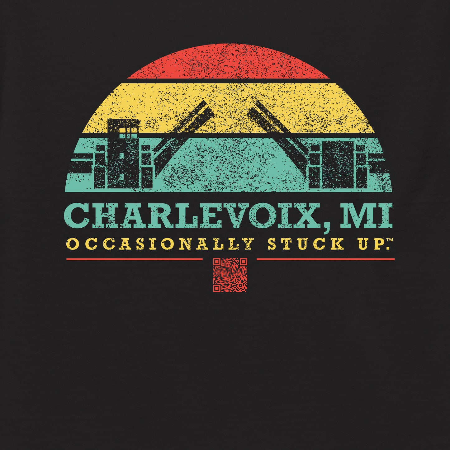 Men's Charlevoix "Occasionally Stuck Up" Tee