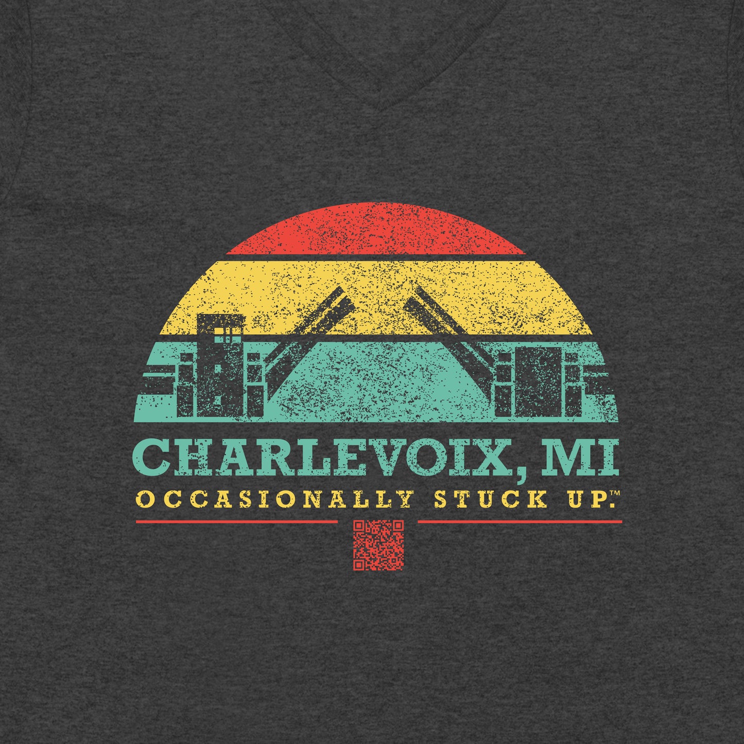 Women’s Charlevoix "Occasionally Stuck Up" Recycled V-Neck