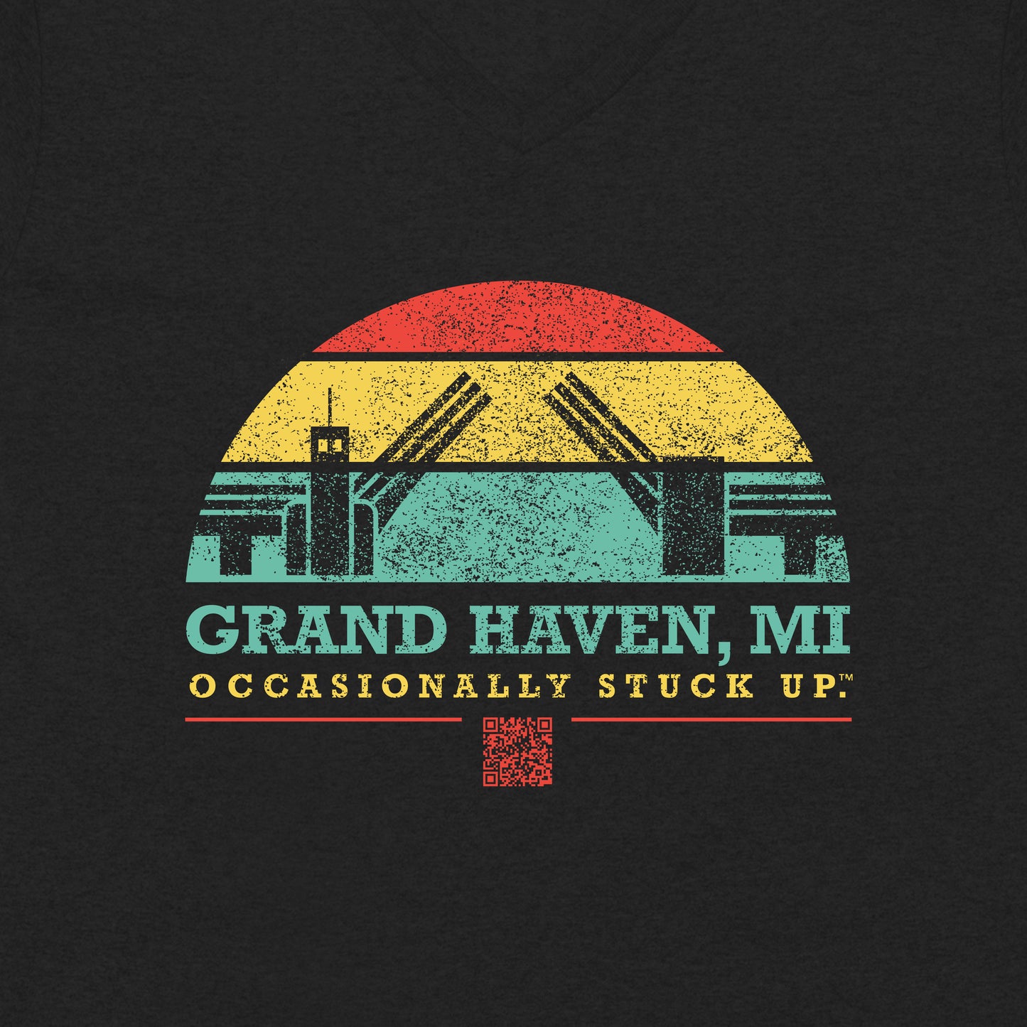 Women’s Grand Haven "Occasionally Stuck Up" Recycled V-Neck