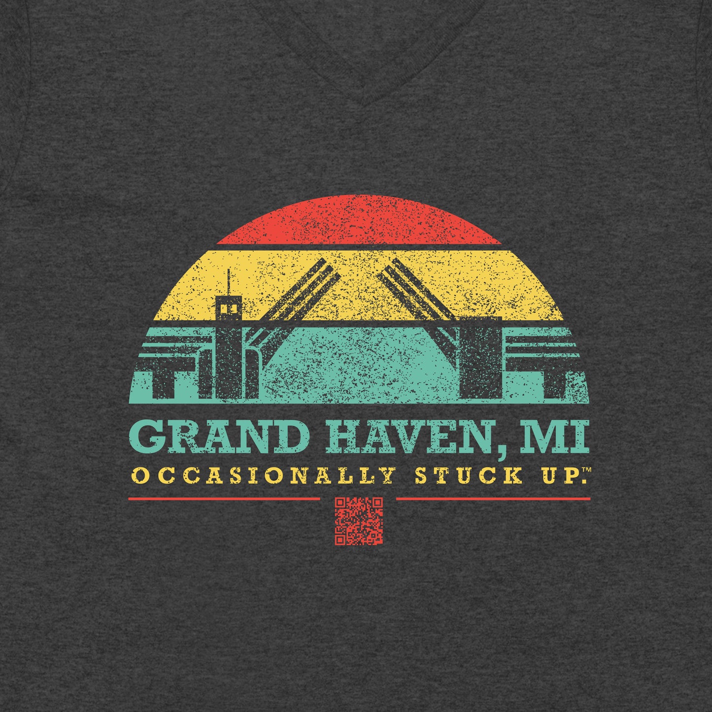 Women’s Grand Haven "Occasionally Stuck Up" Recycled V-Neck