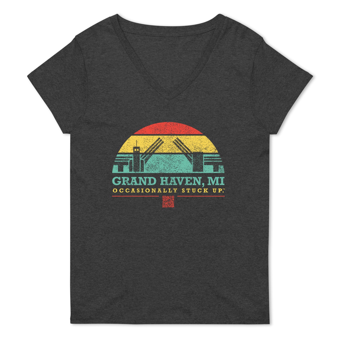Women’s Grand Haven "Occasionally Stuck Up" Recycled V-Neck