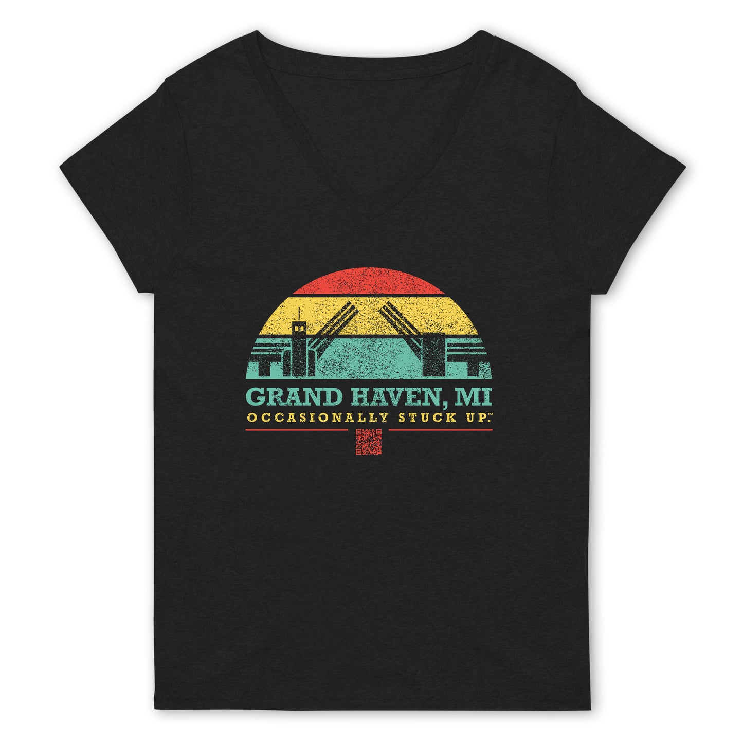 Women’s Grand Haven "Occasionally Stuck Up" Recycled V-Neck