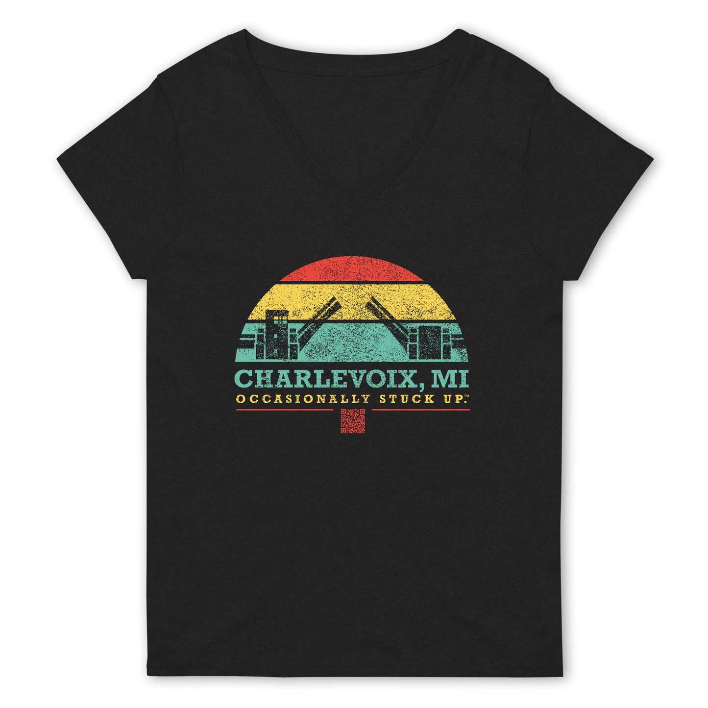 Women’s Charlevoix "Occasionally Stuck Up" Recycled V-Neck