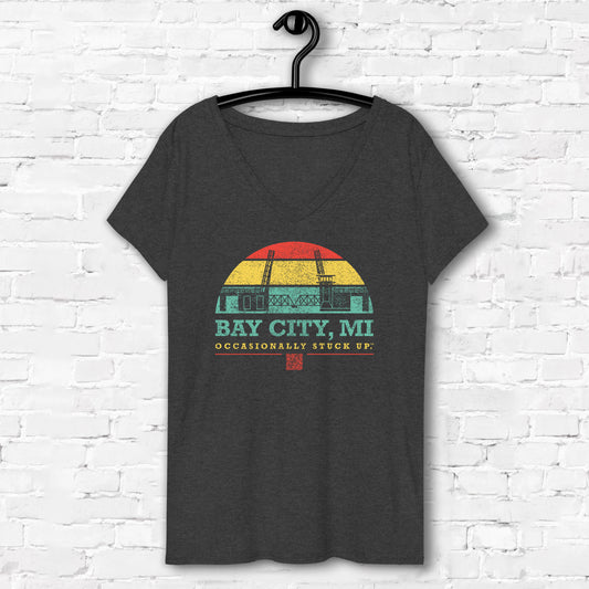 Women's Bay City "Occasionally Stuck Up" Recycled V-Neck
