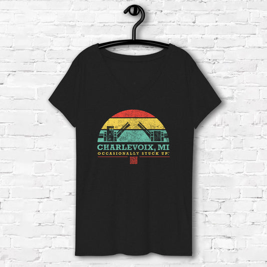 Women’s Charlevoix "Occasionally Stuck Up" Recycled V-Neck