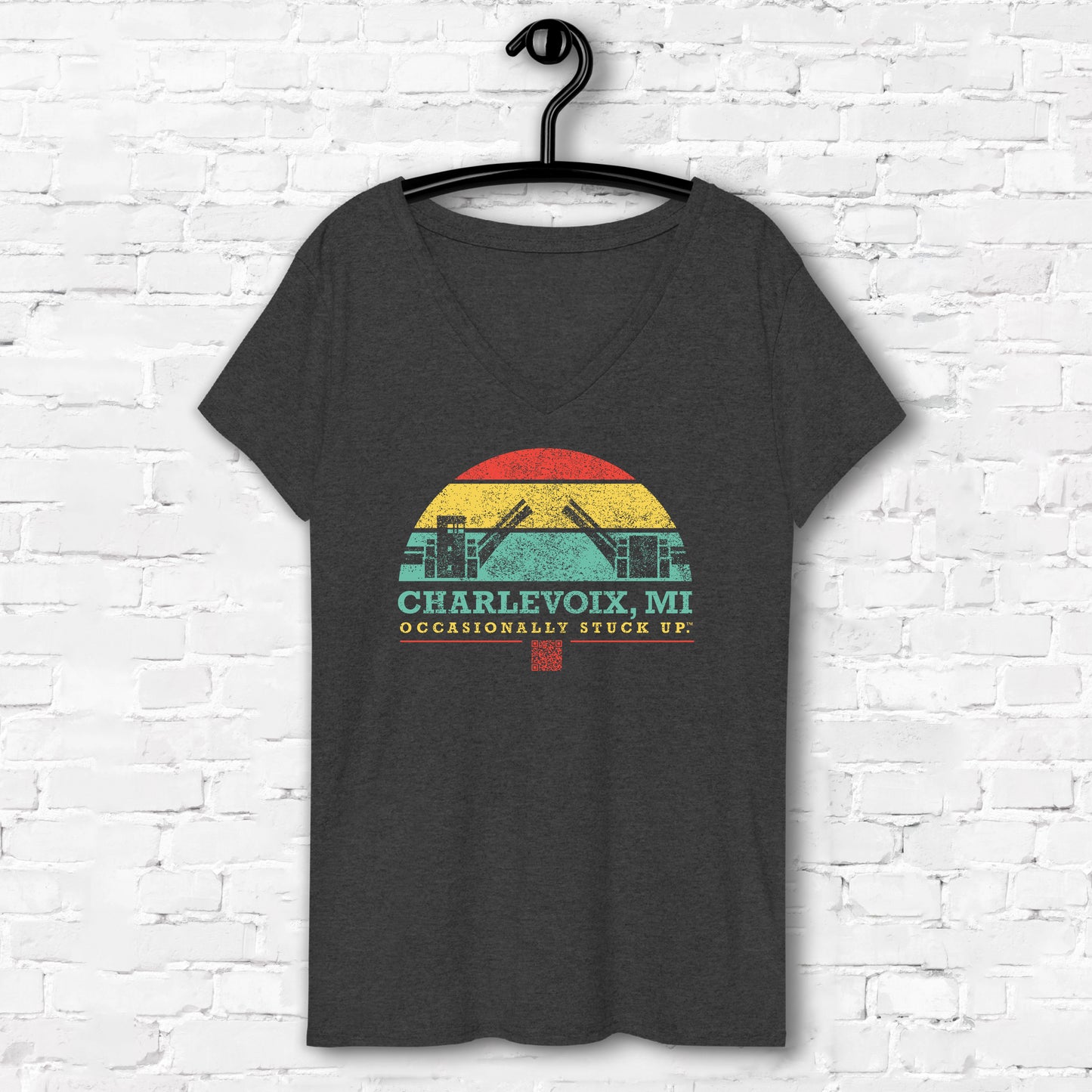 Women’s Charlevoix "Occasionally Stuck Up" Recycled V-Neck