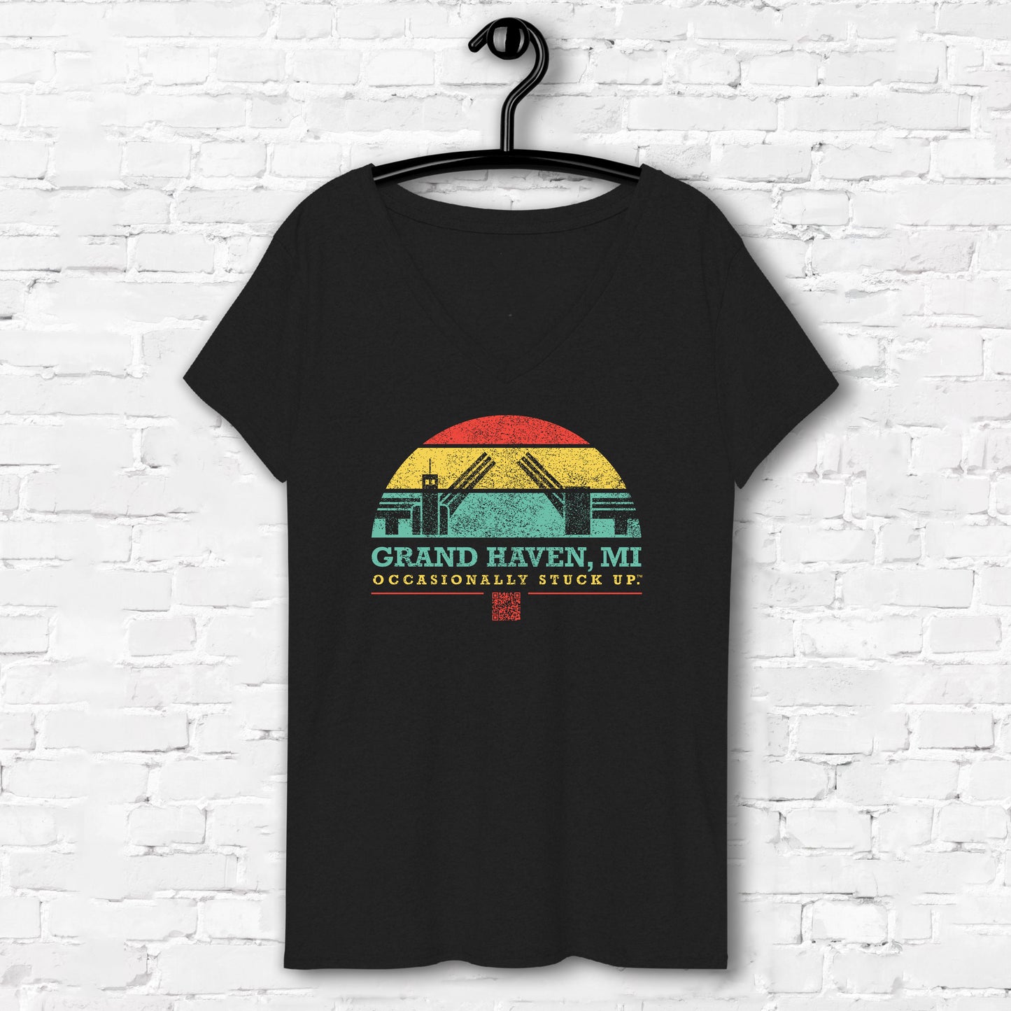 Women’s Grand Haven "Occasionally Stuck Up" Recycled V-Neck