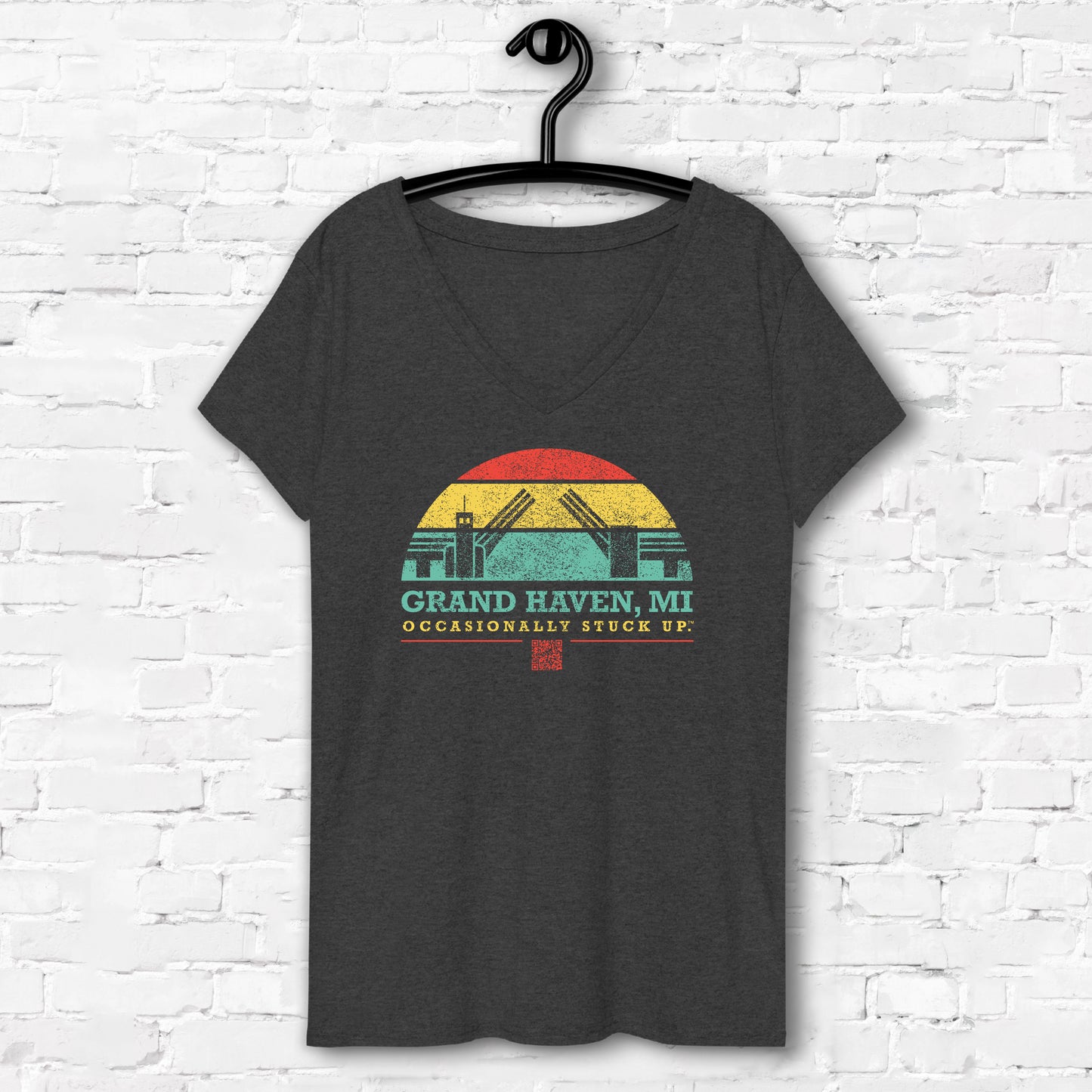 Women’s Grand Haven "Occasionally Stuck Up" Recycled V-Neck