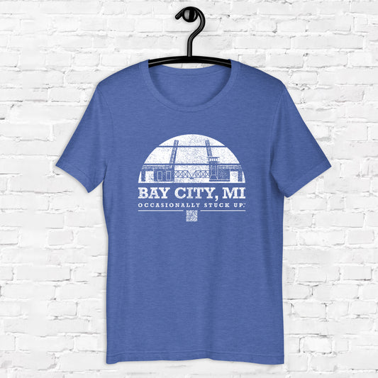 Heather Blue Bay City "Occasionally Stuck Up" Tee