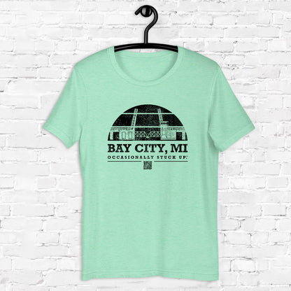 Heather Mint Bay City "Occasionally Stuck Up" Tee