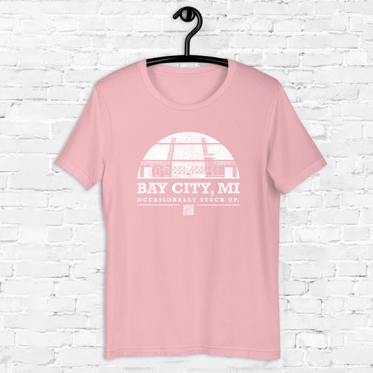 Pink & White Bay City "Occasionally Stuck Up" Tee