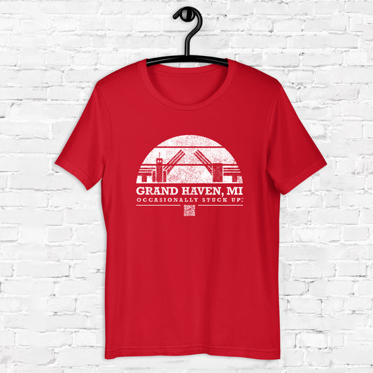 Red Grand Haven "Occasionally Stuck Up" Tee